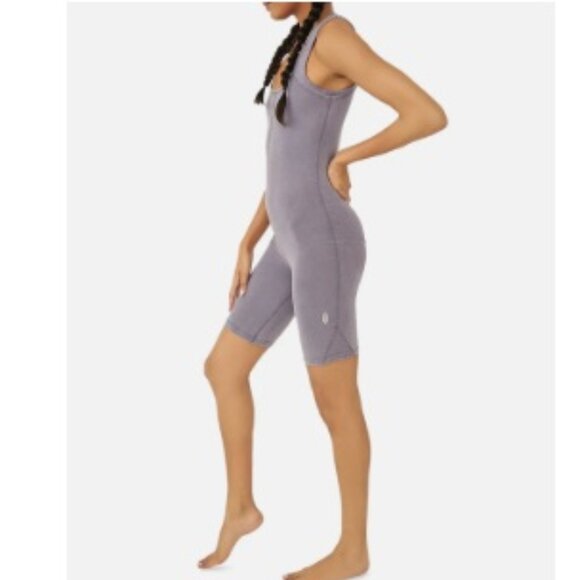 Free People Movement Nightingale Purple Hot Shot Romper | Size XS - Picture 4 of 8